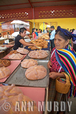Buying bread in the market