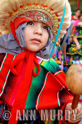 Child Parachico dancer