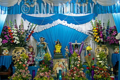 Home altar for San Antonio Abad