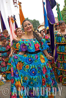 Las Chiapanecas in church procession
