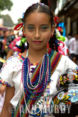 Girl in procession