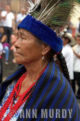 Lady with feather headdress