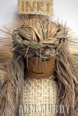 Cristo made from straw in concurso