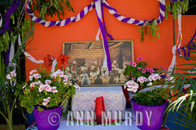 Altar for the 14 stations of the cross