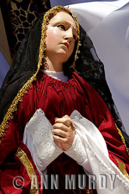 Viernes Santo Altar with the Madre Dolorosa