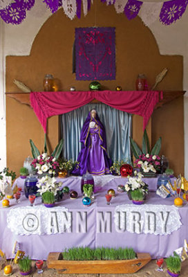 Colorful Madre Dolorosa Altar