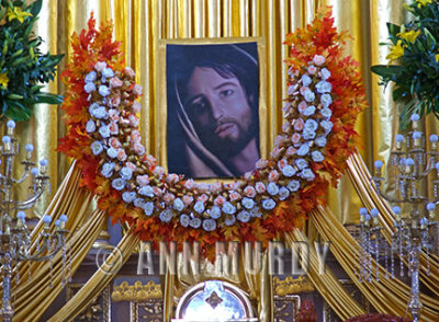 Altar detail of resurrected Christ