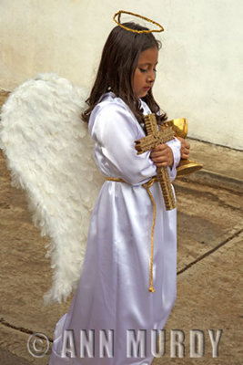 Angel girl in procession