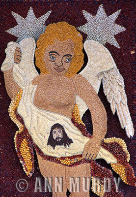 Detail of Angel made from seeds