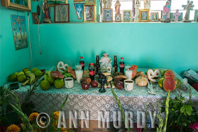 Altar viejo with household saints