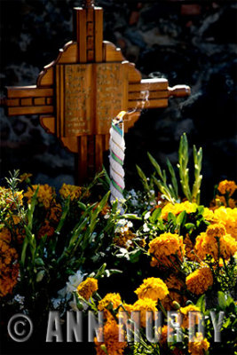 Candle at the grave