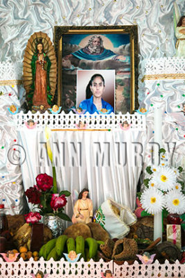 Detail of altar for Estilita Len Luna