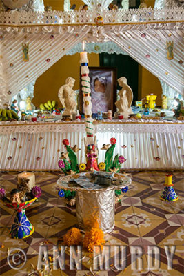 Bottom tier of altar for Leonardo Asaf Rosas Cabellero