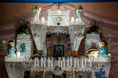 Detail of altar for Victor Salgado