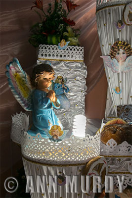 Angel on altar