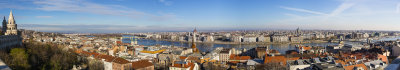 Buda, Danube, Pest - View from Buda