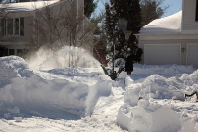 Neighbor before me in line for the snow blower