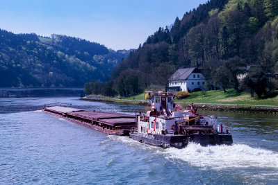 Barge on the Danube