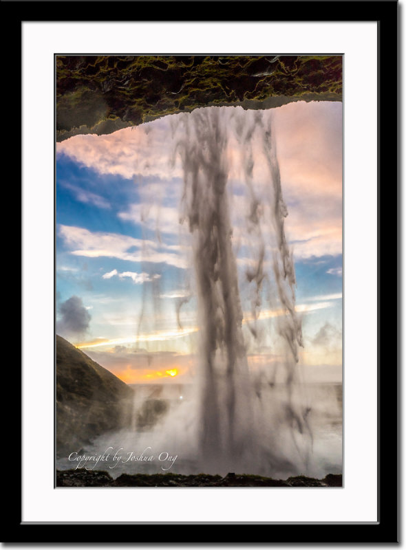 Seljanlandfoss at sunset