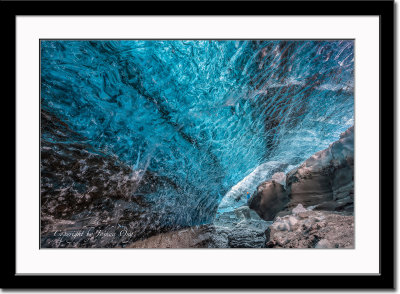 The ceiling of ice cave - Vatnajkull glacier