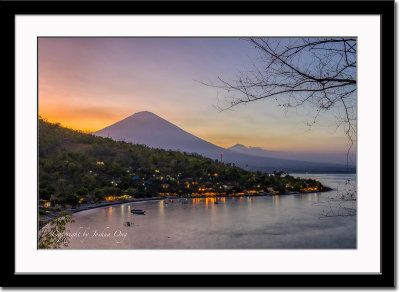 Gunung Agung - the Holy Mountain at dusk