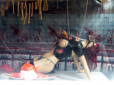 Macabre shop window