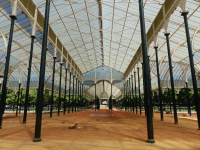 The glasshouse was supposedly modelled on Crystal Palace