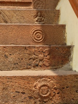 Carved steps