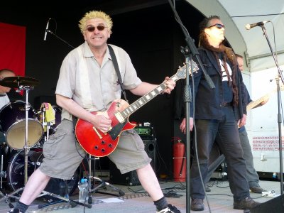 Familiar face Fraggle on guitar
