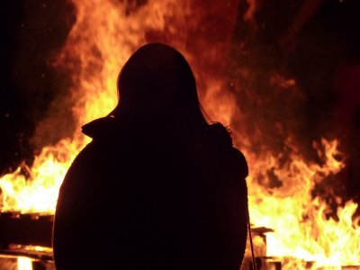 Firey silhouette