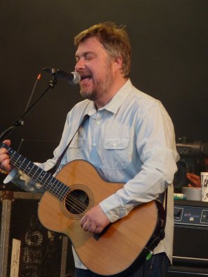 His set was cut short by the storm