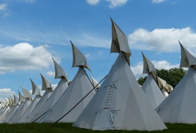 Hired tipis