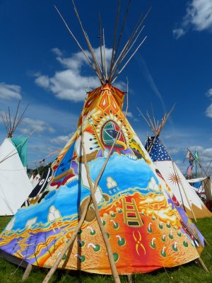 Painted tipi