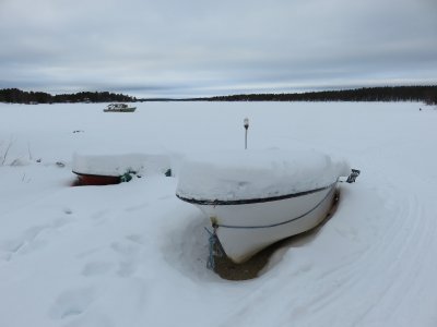 Icebound boats