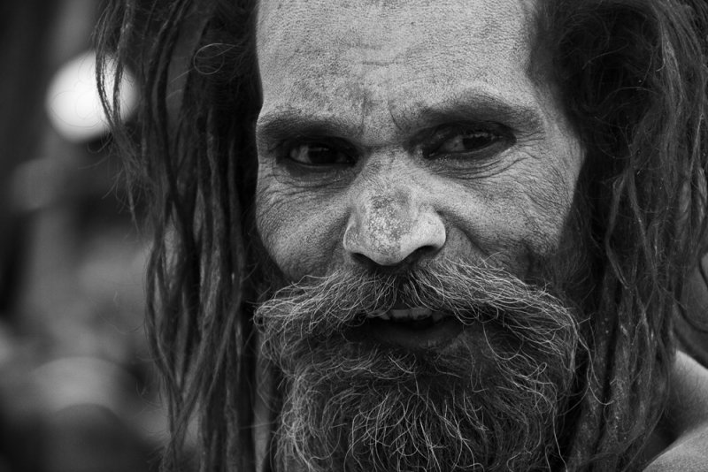 Naga Sadhu 55 in your face bw.jpg
