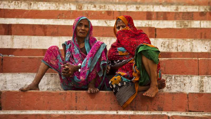 On the steps of the ghats 2.jpg