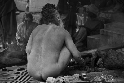 Varanasi Naga Sadhu 01 bw.jpg