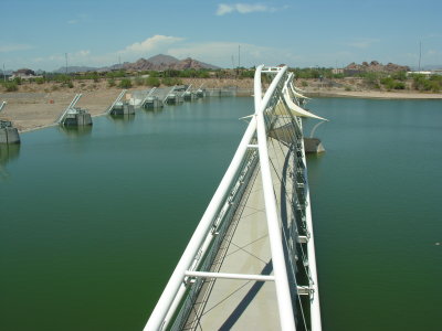 TEMPE TOWN LAKE PEDESTRIAN BRIDGE.