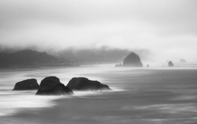 Haystack Rock from Ecola Beach