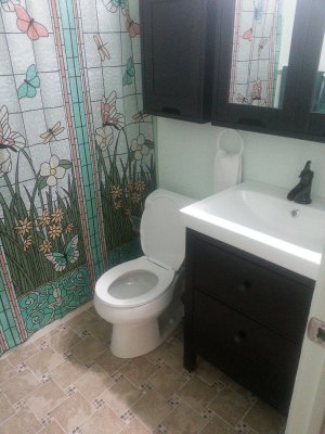 Bathroom's done