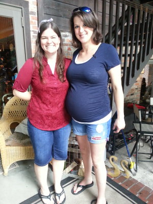 With Amanda at her baby shower