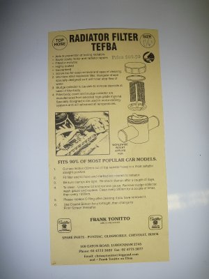 Tefba filter info