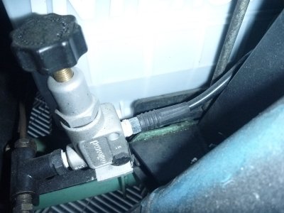 Proportioning valve installation - axle
