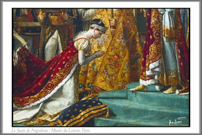 Sacre de l'empereur Napolon et couronnement de l'impratrice Josphine,  Notre-Dame de Paris - Jacques-Louis David