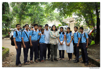 @With Devamatha School students ,Thrissur