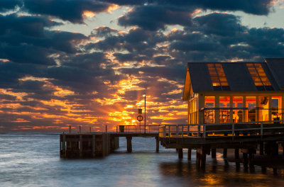 Sunrise On The Boathouse