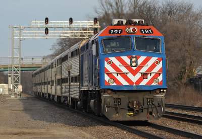 Metra 191 on Train 1267