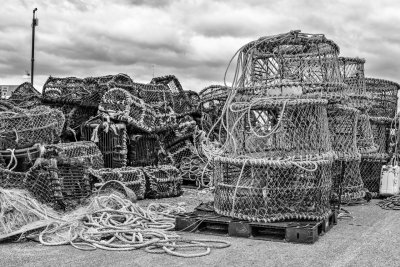 Lobster pots at Mudeford