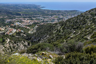 Looking down over Pegeia