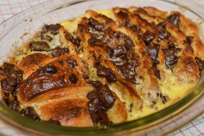 Croissant Bread & Butter Pudding